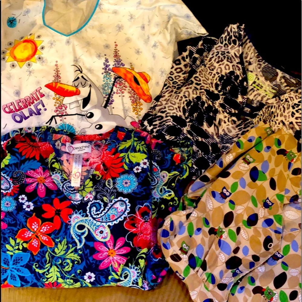 Scrub tops